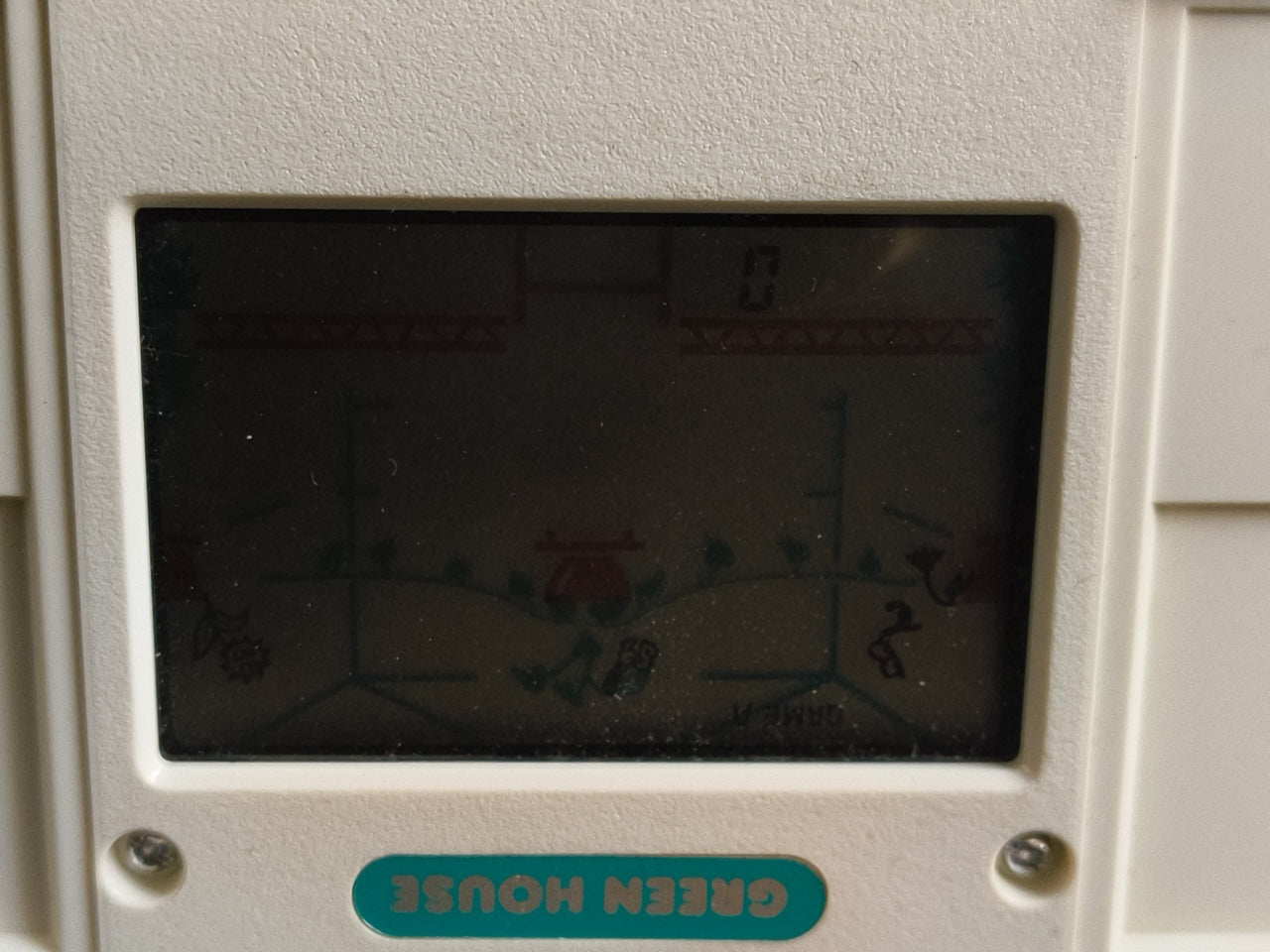 Used Nintendo Game & Watch GREEN HOUSE Multi Screen concole, working-h0331-