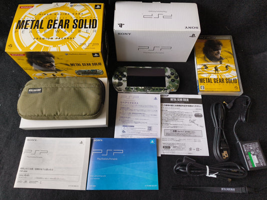 SONY PSP-3000 METAL GEAR SOLID PEACE WALKER PREMIUM PACKAGE in Box set-h0405-