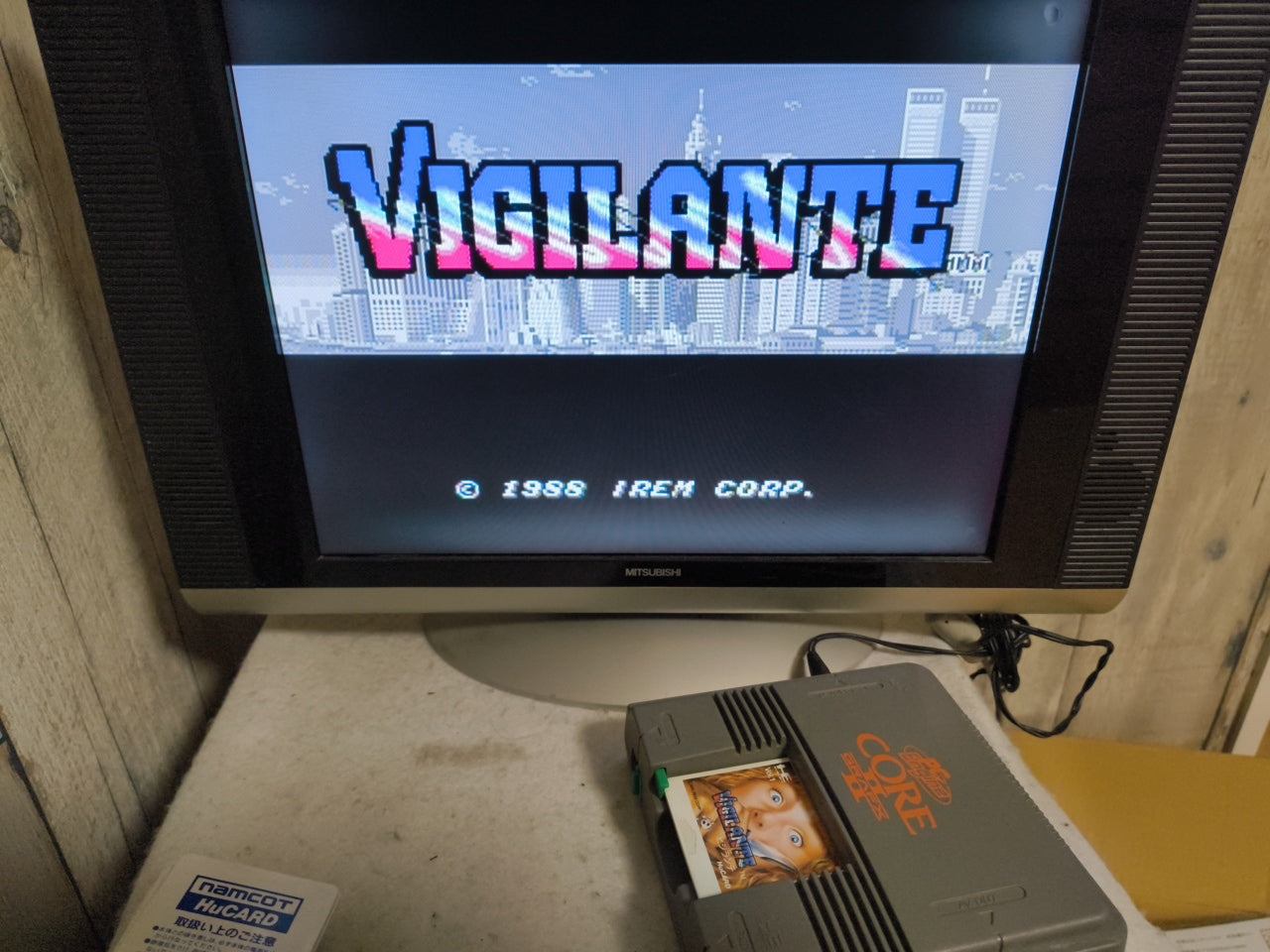 Vigilante NEC PC Engine TurboGrafx-16 PCE game, Working Japan-h0413-