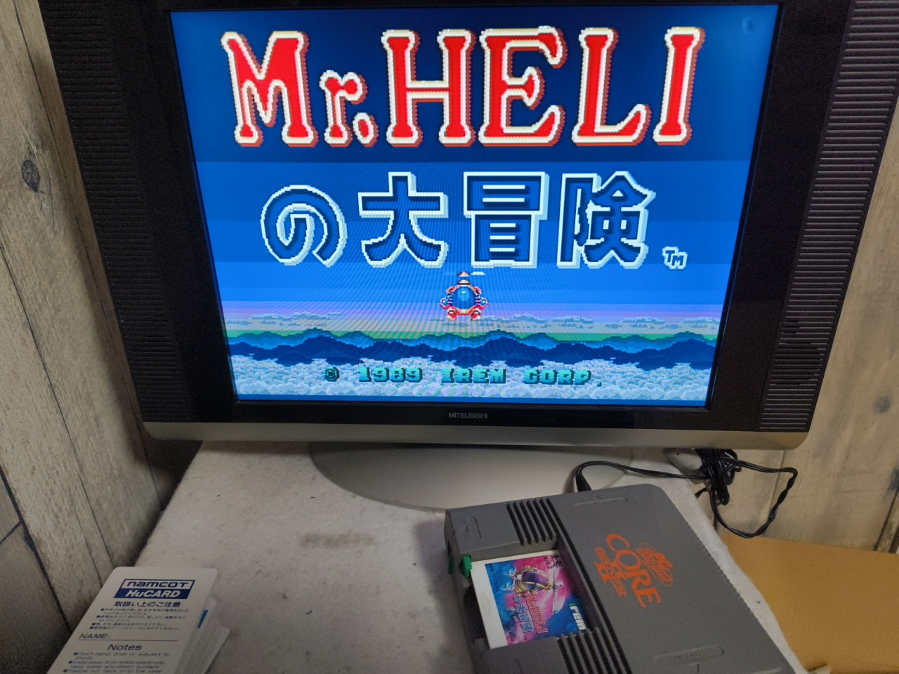 Mr. HELI'S ADVENTURE NEC PC Engine TurboGrafx-16 PCE game, Working Japan-h0413-