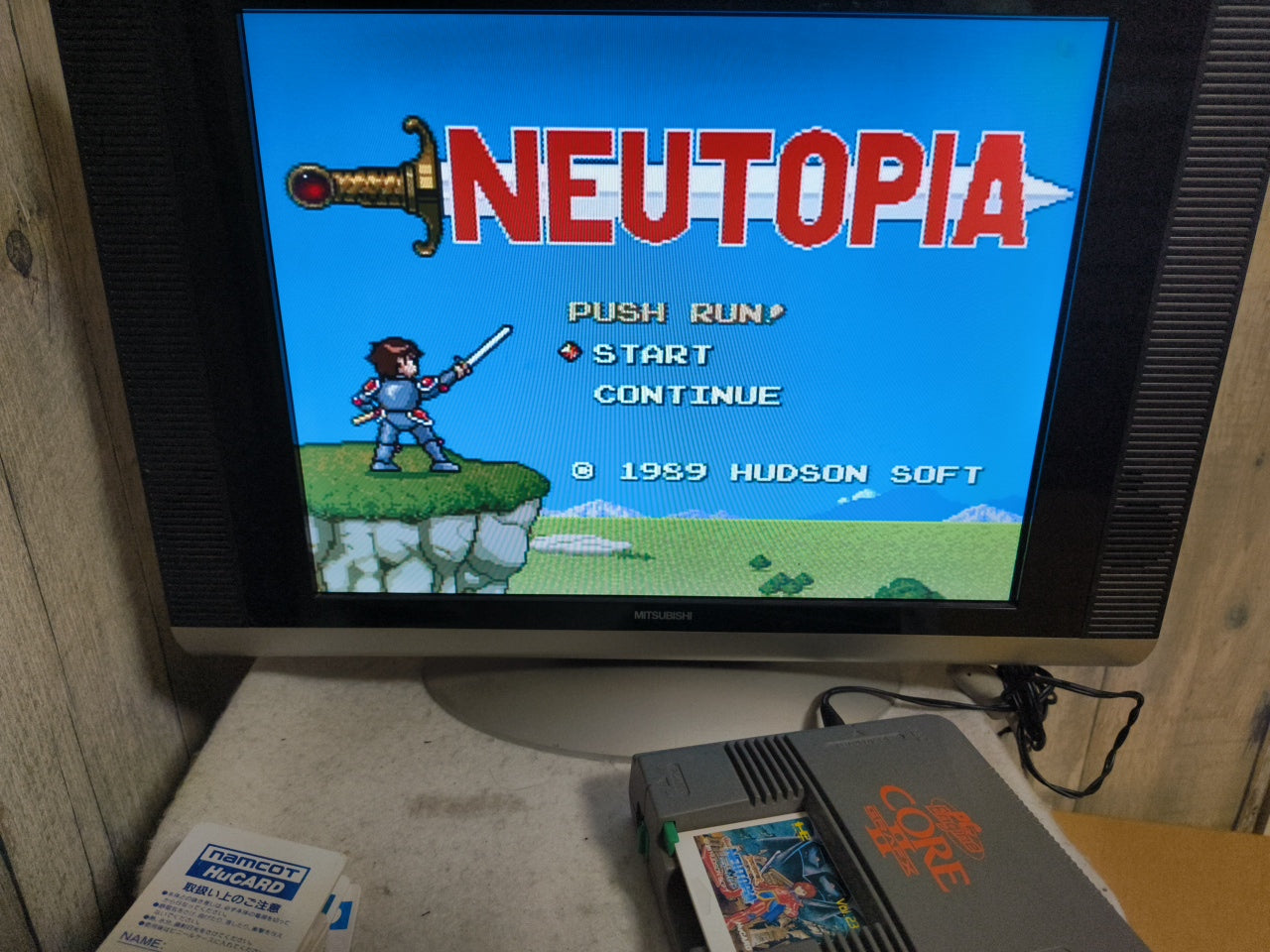 NEUTOPIA NEC PC Engine TurboGrafx-16 PCE game, Working Japan-h0413-