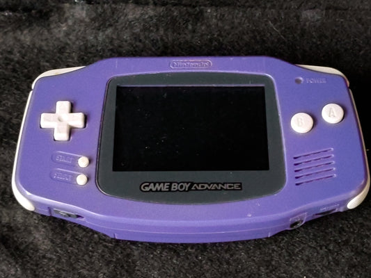 Used,GAMEBOY ADVANCE CONSOLE GBA Indigo Purple color AGB-001 Working Japan-h0420