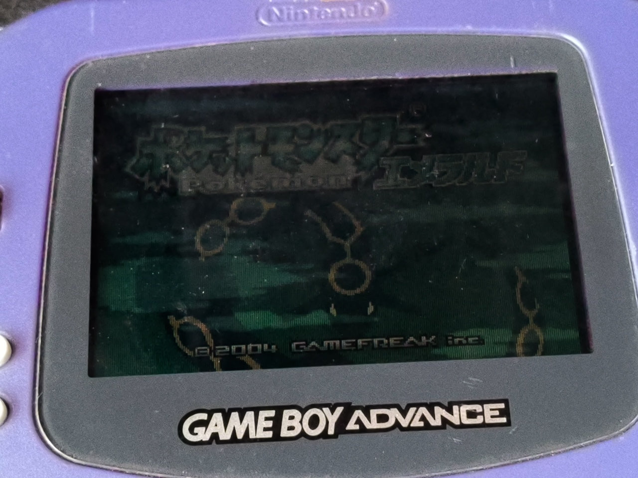 Used,GAMEBOY ADVANCE CONSOLE GBA Indigo Purple color AGB-001 Working Japan-h0420