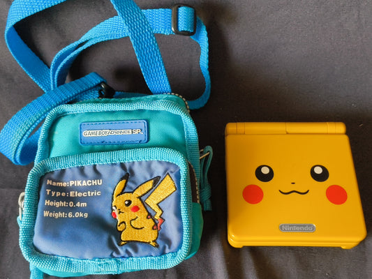 Authentic Pokemon Pikachu yellow LIMITED EDITION GAMEBOY ADVANCE SP GBA SP-h0421