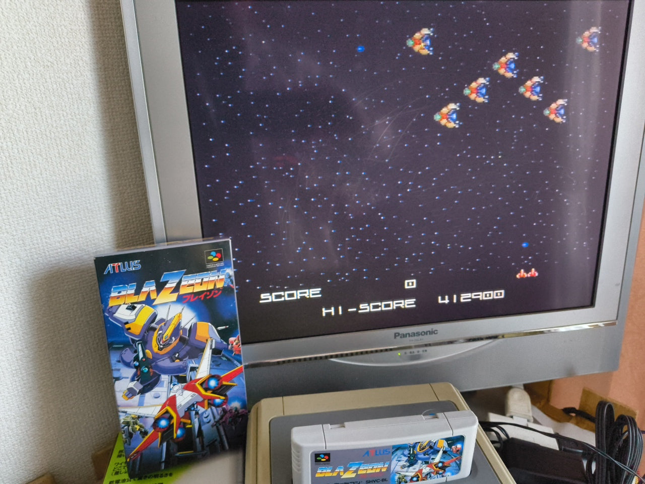 BLAZEON Nintendo Super Famicom SFC Cartridge, Manual, Boxed set tested-h0424-