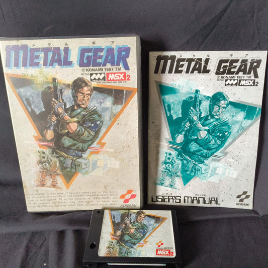 Metal Gear MSX/MSX2 Game Cartridge, Manual and Boxed set, Working Japan-h0512-