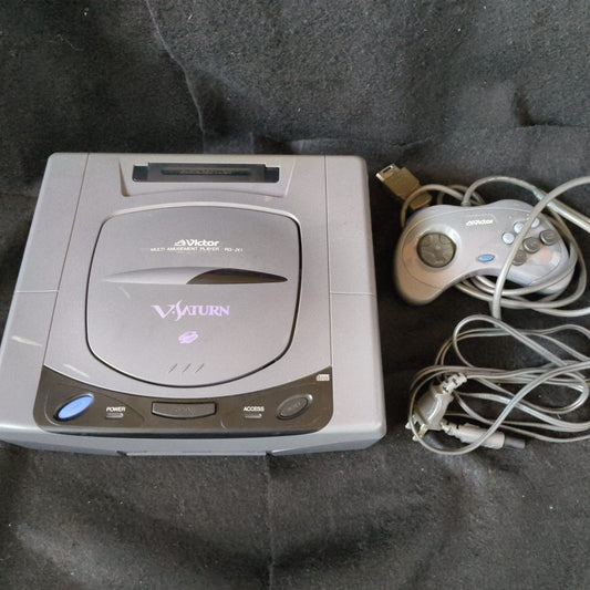 Used, VICTOR V SATURN Console RG-JX1,w/Pad, Power Cable set, Working Japan-h0605