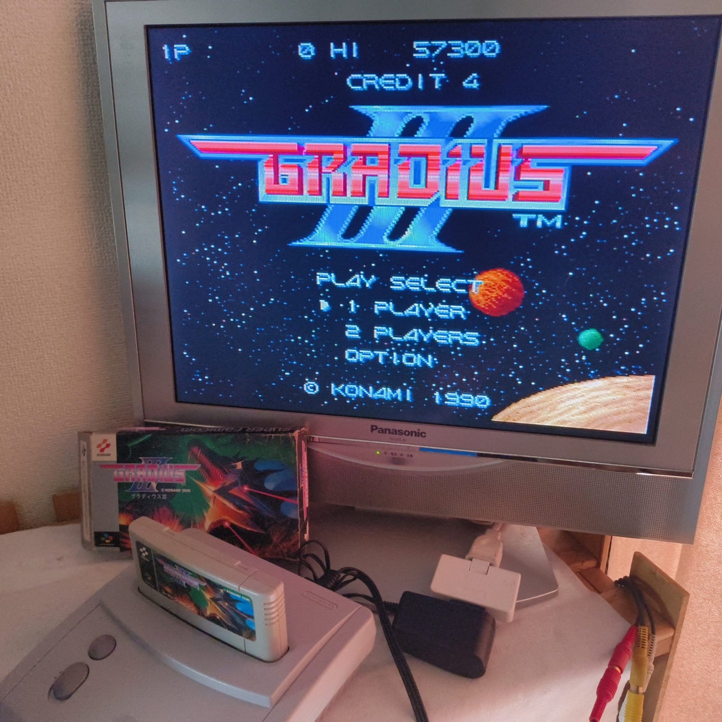 Nintendo Super Famicom Jr. (SNES) Console, Pad, AV cable, W/Boxed /Working-h0710