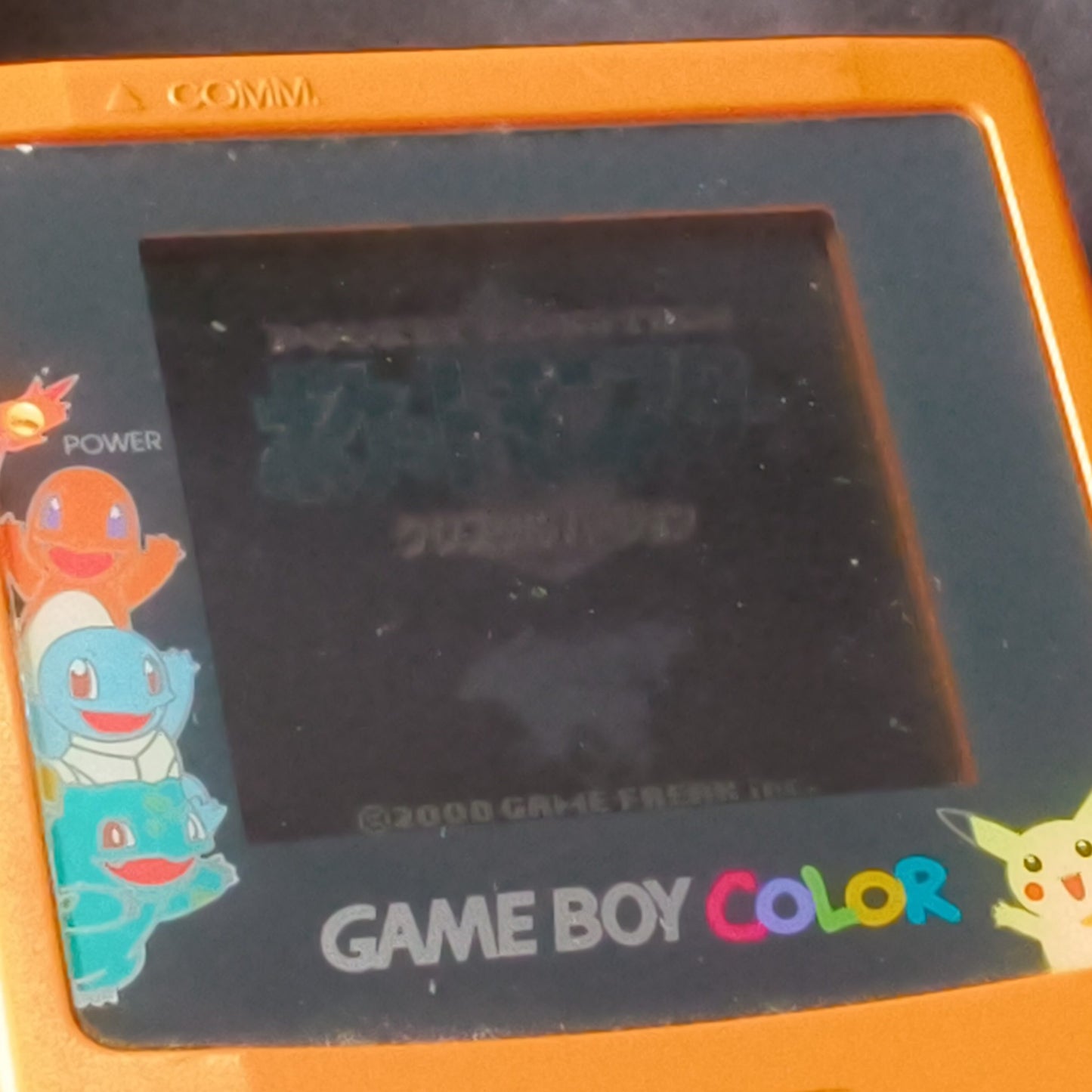 Nintendo Gameboy Color Pokemon Limited edition Orange color console -h0717-