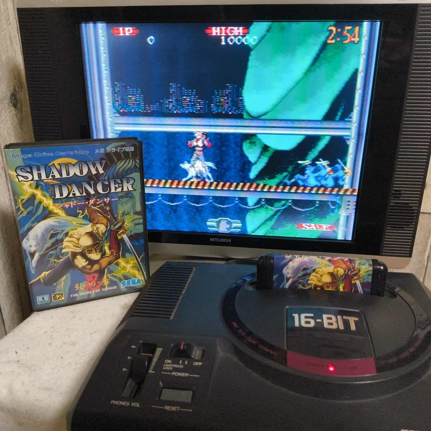 Shadow Dancer THE SECRET SHINOBI SEGA MEGA DRIVE (Genesis ) game w/Box set-h0805