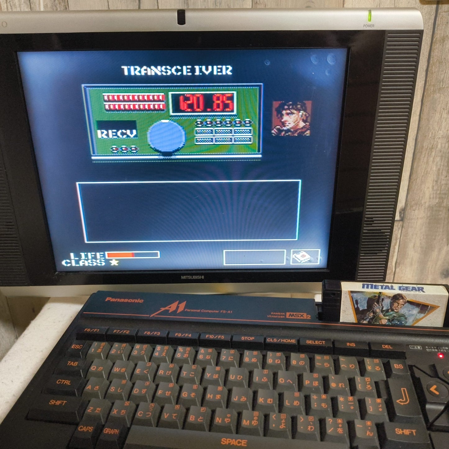 Metal Gear MSX/MSX2 Game Cartridge only, Working, Japan-h0805-