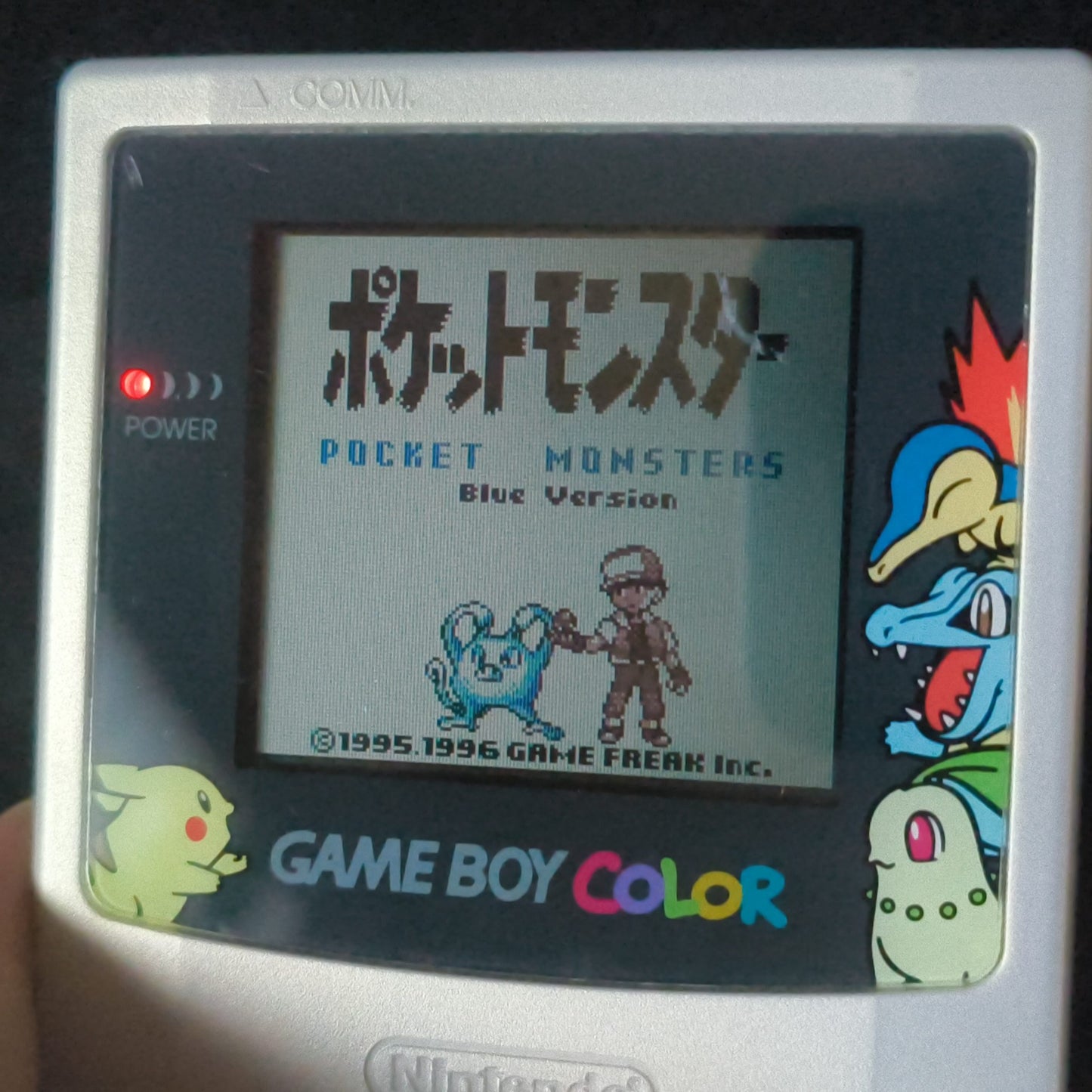 Nintendo Gameboy Color Pokemon Center Limited Edition silver console set-h0811-