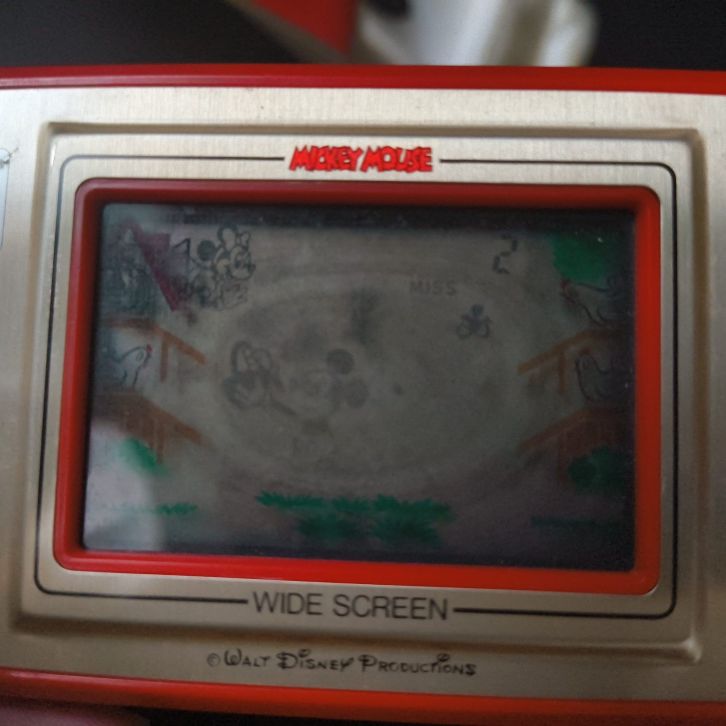 Vintage Nintendo Game & Watch Mickey Mouse. Handheld game, w/Manual, Box,Working