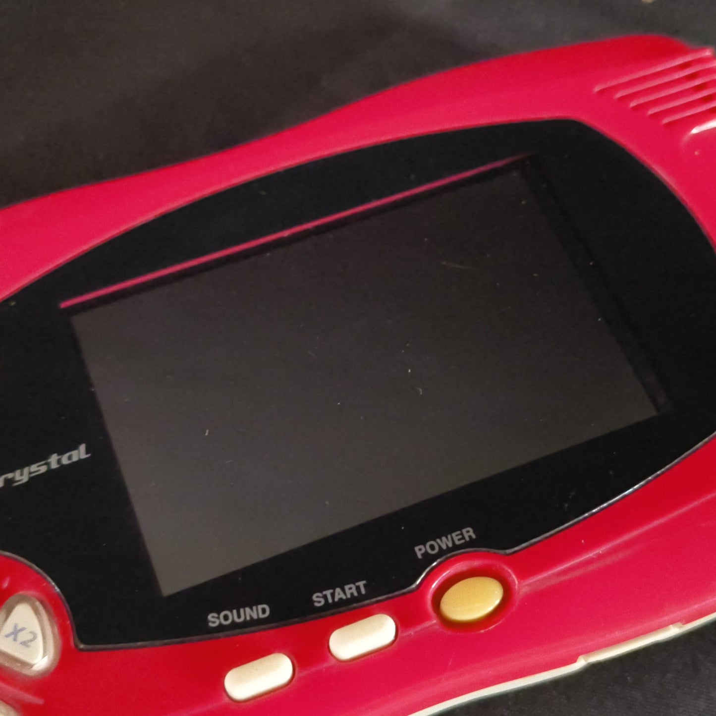 Defective Wonder Swan Crystal SwanCrystal Wine Red BANDAI Console w/Manual, Box