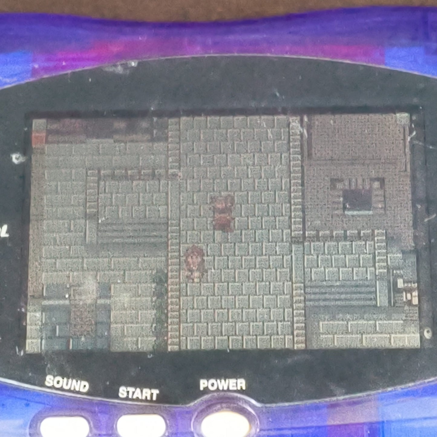 Defective Wonder Swan Crystal Clear blue BANDAI WSC Handheld Console-h1006-