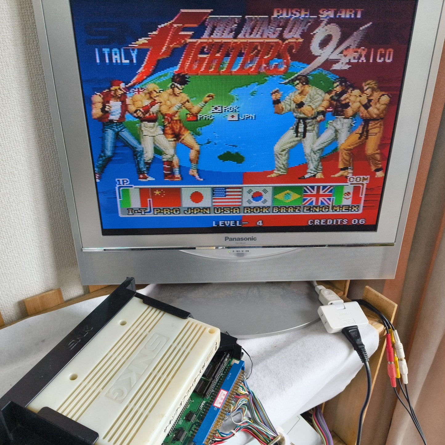 NEO GEO MVS System Motherboard MV1AX (A Board) SNK JAMMA set, Working, Japan