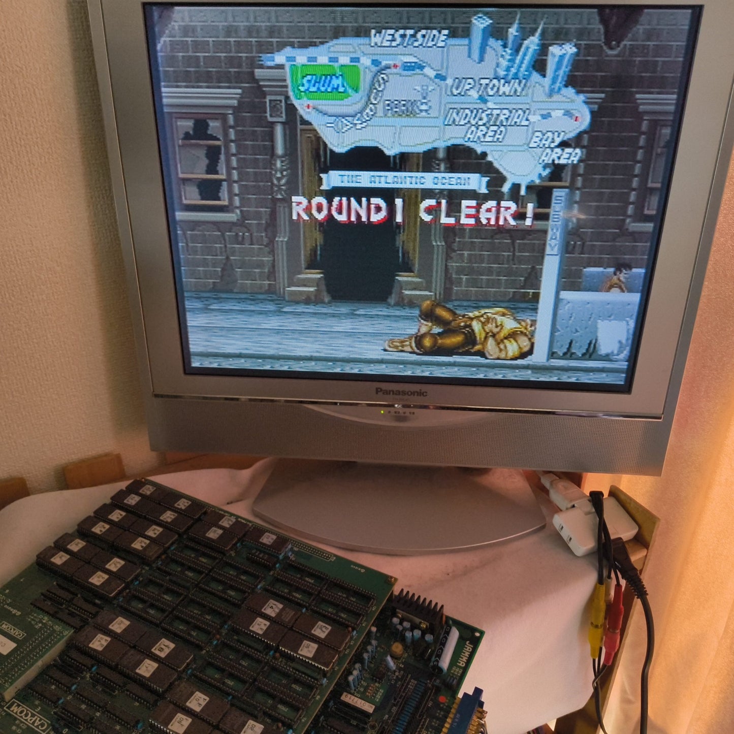 Authentic, Final Fight CAPCOM CPS1 JAMMA system Arcade Board set, Working Japan