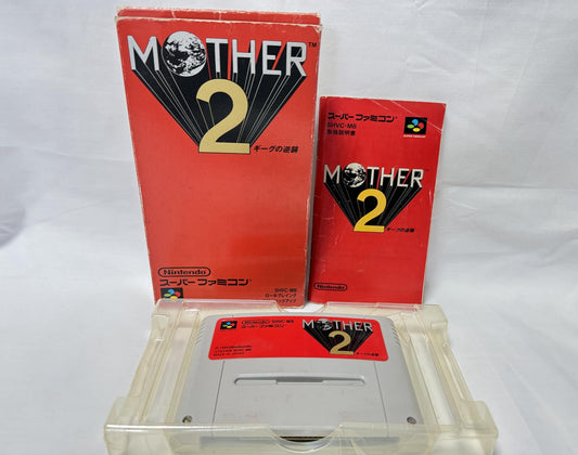 Mother 2 (Mother EarthBound) Super Famicom SFC SNES Cart,Manual,Boxed-g0824-