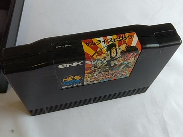 Samurai Spirits Samurai Shodown SNK NEO GEO AES Cartridge Boxed set/tested-G- - Hakushin Retro Game shop
