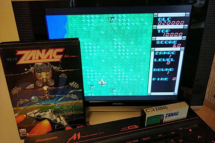 ZANAC EX MSX MSX2 Game cartridge,Manual,Special Card,Boxed set tested -a104- - Hakushin Retro Game shop