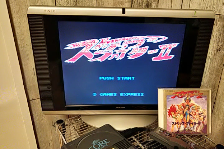 STRIP FIGHER 2 NEC PC Engine Turbografx-16 Hu-card, Manual, Case set-f0810-