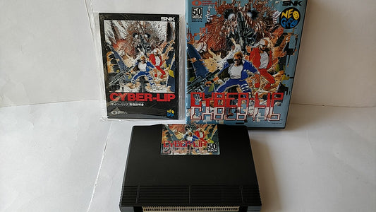 Cyber-Lip Cyber Lip SNK NEO GEO AES Cartridge, Manual Boxed set tested-b211- - Hakushin Retro Game shop