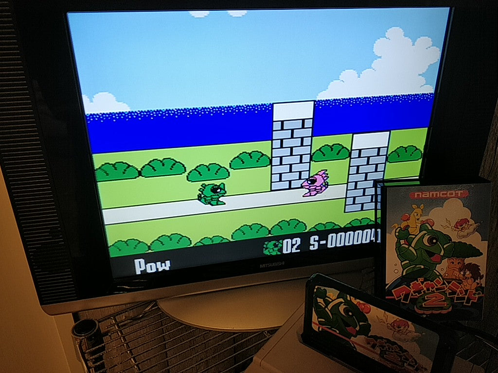 Wagan Land 2 Nintendo Famicom FC NES Cartridge,Manual,Boxed Japan tested-b313- - Hakushin Retro Game shop