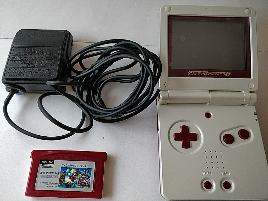 Nintendo GAMEBOY ADVANCE SP Console Famicom color edition,Charger game set-b318- - Hakushin Retro Game shop