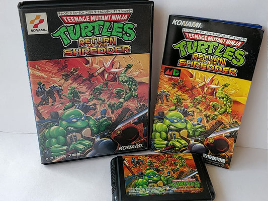 T.M.N.T. Return of the Shredder SEGA MEGA DRIVE (Genesis ) Boxed tested-b331 - Hakushin Retro Game shop