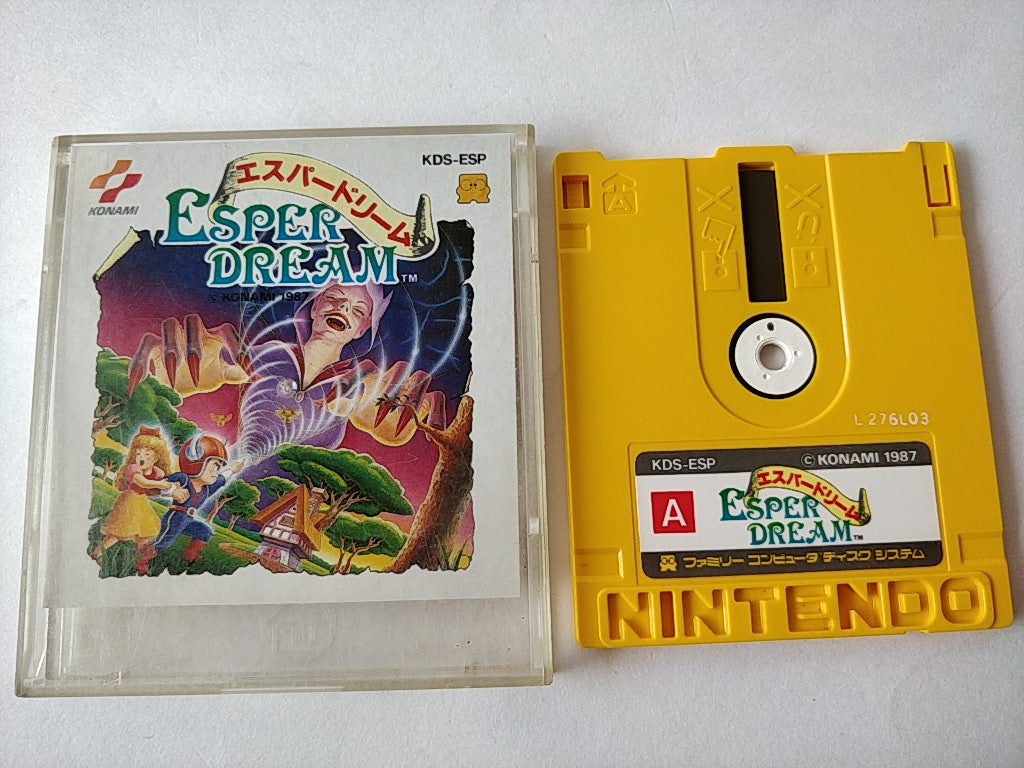 ESPER DREAM FAMICOM (NES) Disk System Game Disk and case set tested-c0 –  Hakushin Retro Game shop