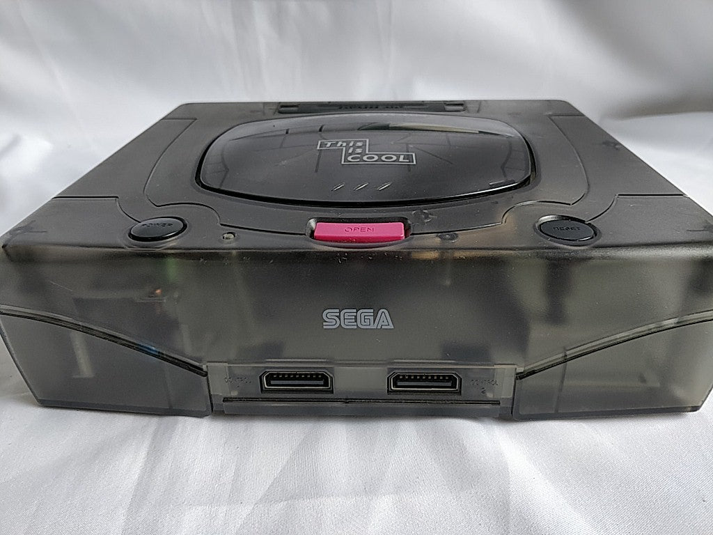 SEGA Saturn SS Limited Clear Skeleton Console HST-3220,Pad,Cable,Game set-c0915-