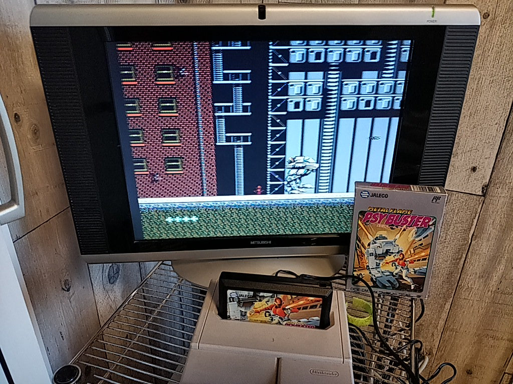 METAL FLAME PSYBUSTER Nintendo FAMICOM(NES) Cartridge,Manual,Boxed tested-d0115-