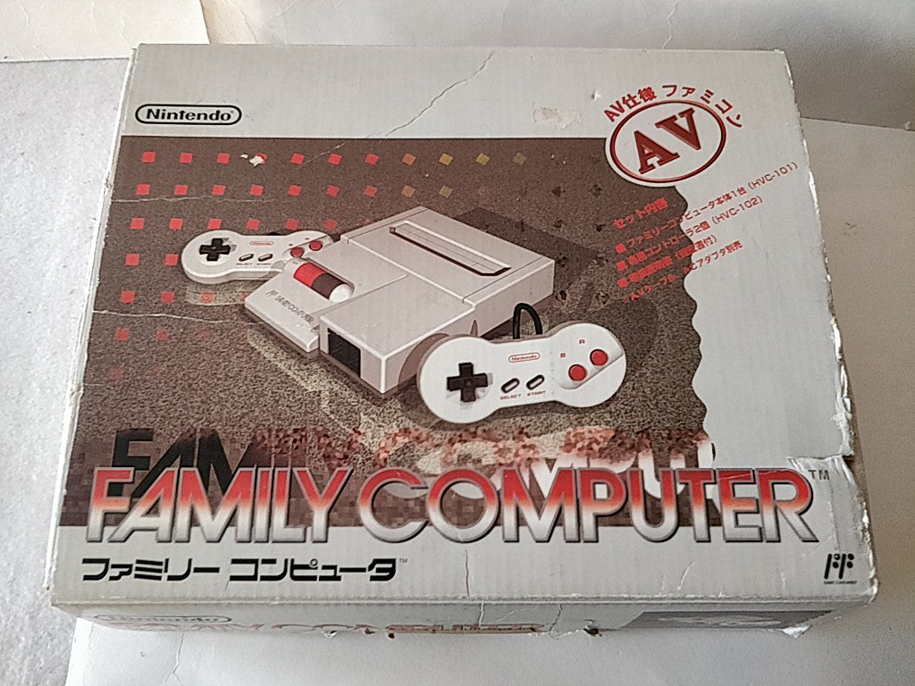 Nintendo New (AV) Famicom (NES2).Console,2 Pads,Manual,Game,Boxed tested-d0130-