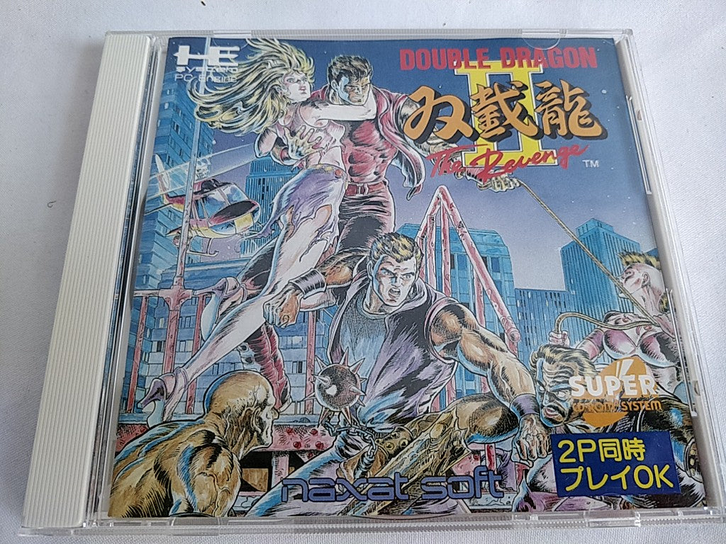 Double Dragon 2 NEC PC engine CD-ROM2 Game CD,Manual,Case set