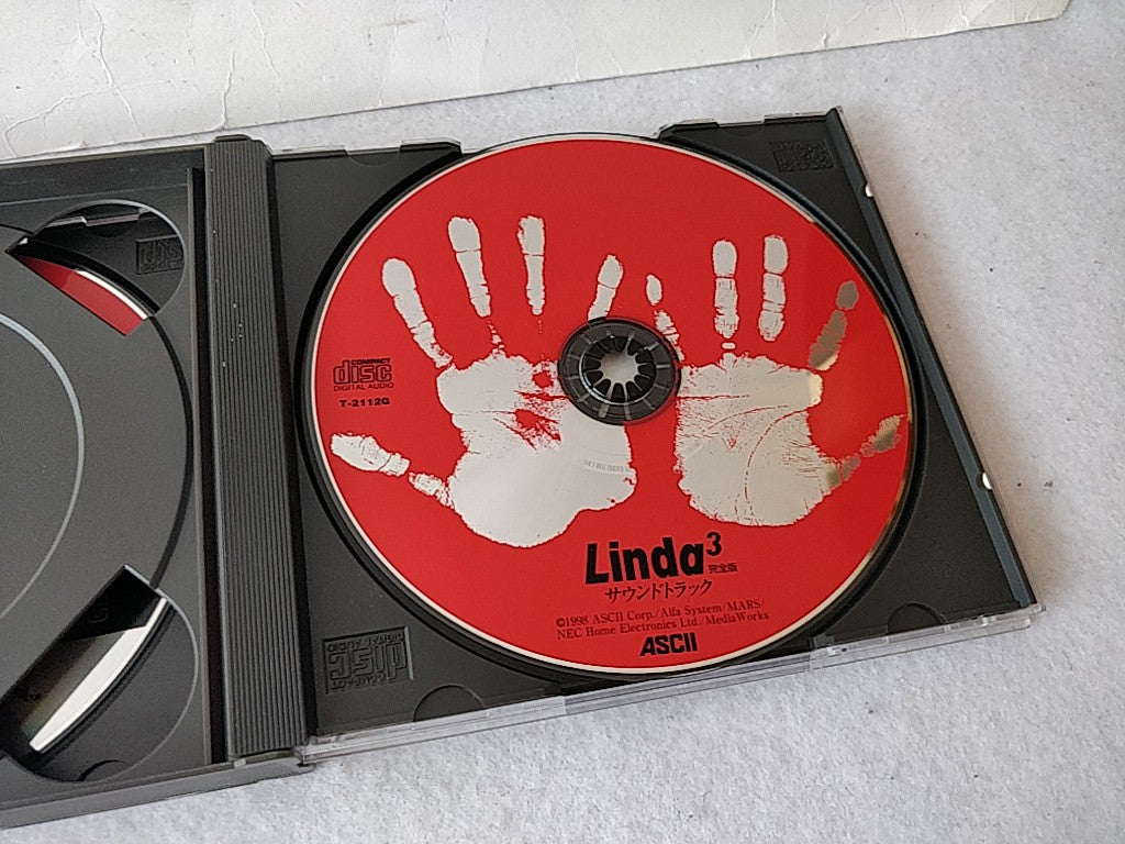 LINDA 3 CUBE KANZEN BAN SEGA Saturn,Disk,Manual,W/Spine card set Working-d0411-