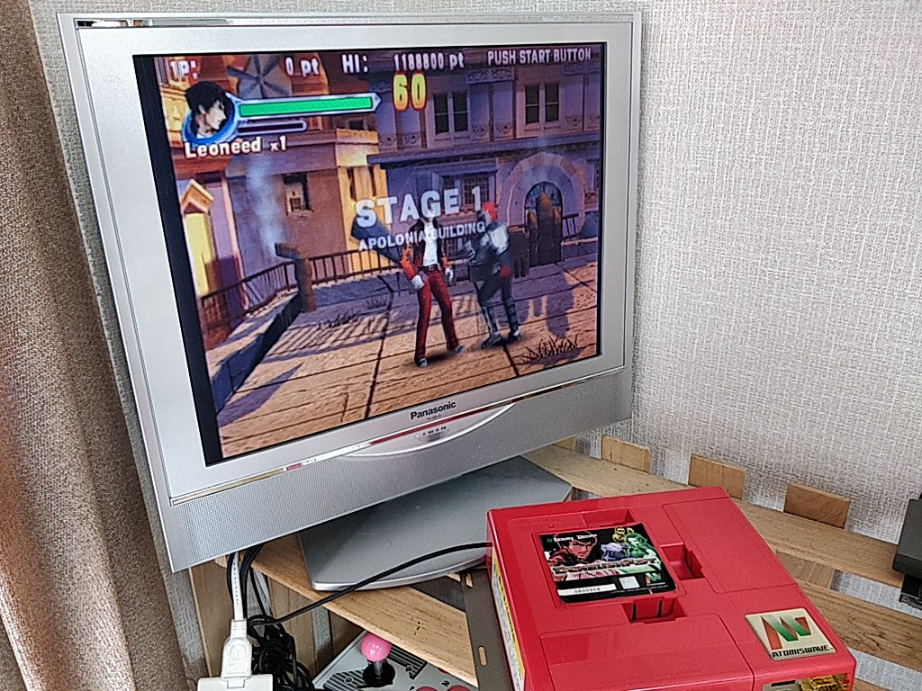 DEMOLISH FIST SUMMY Atomiswave game cartridge and Instruction card set-f1008-