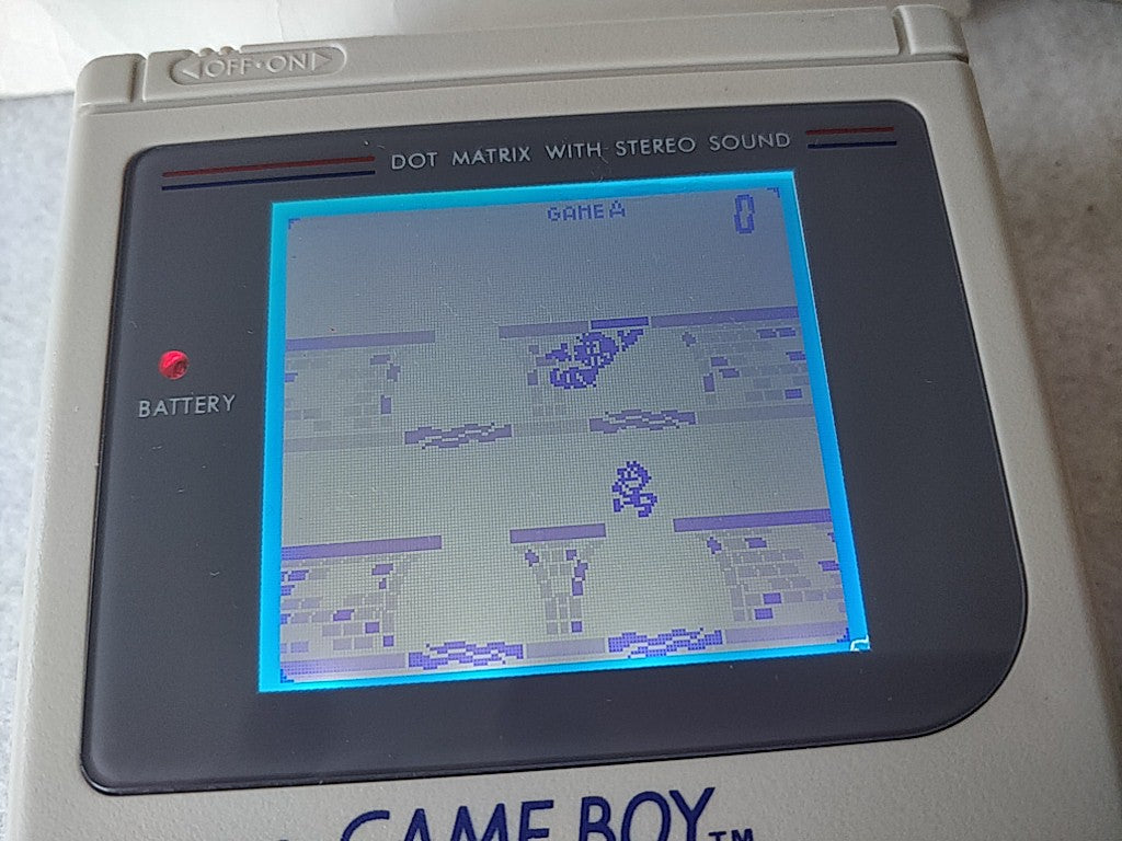 Backlight modified Nintendo Game boy Gray Color Console (DMG-001) tested-d0503- - Hakushin Retro Game shop
