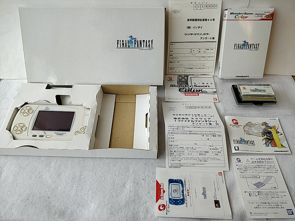 BANDAI Wonder Swan Color Final Fantasy Limited model console Boxes set-d0517-