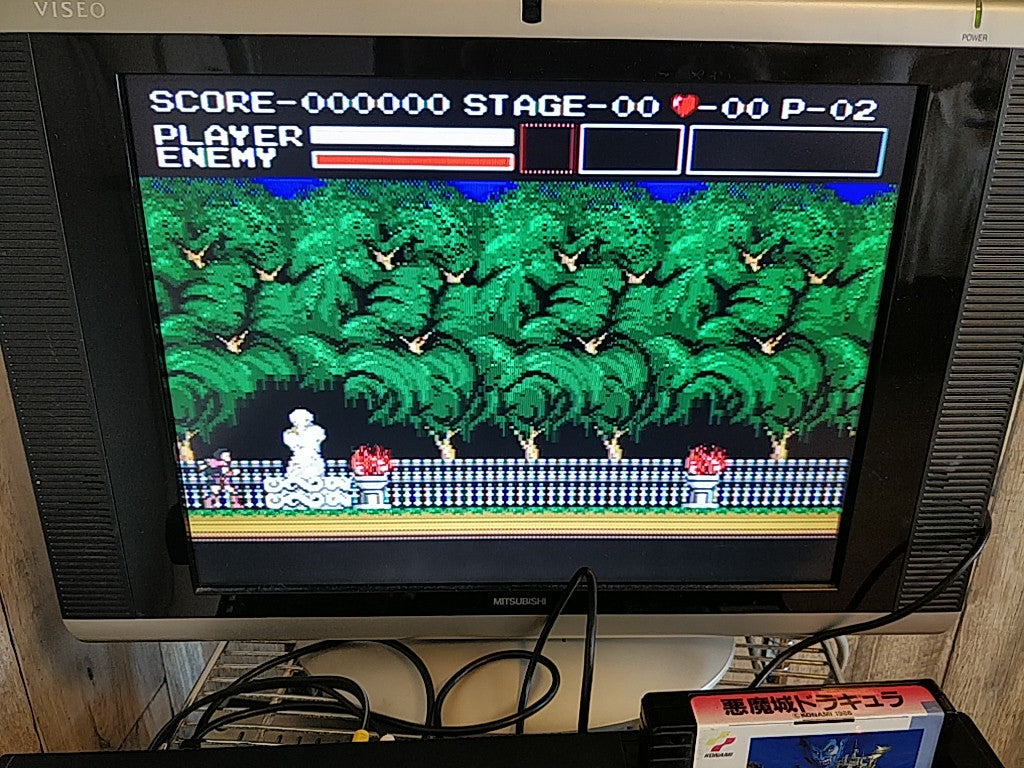CASTLEVANIA Akumajo Dracula MSX MSX2 Game Cartridge only tested-c0610- - Hakushin Retro Game shop