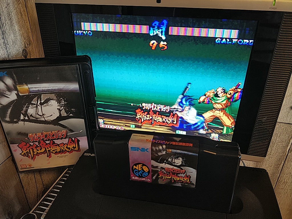 Samurai Spirits Samurai Shodown 3 III SNK NEO GEO AES Boxed set, Working-g0122-