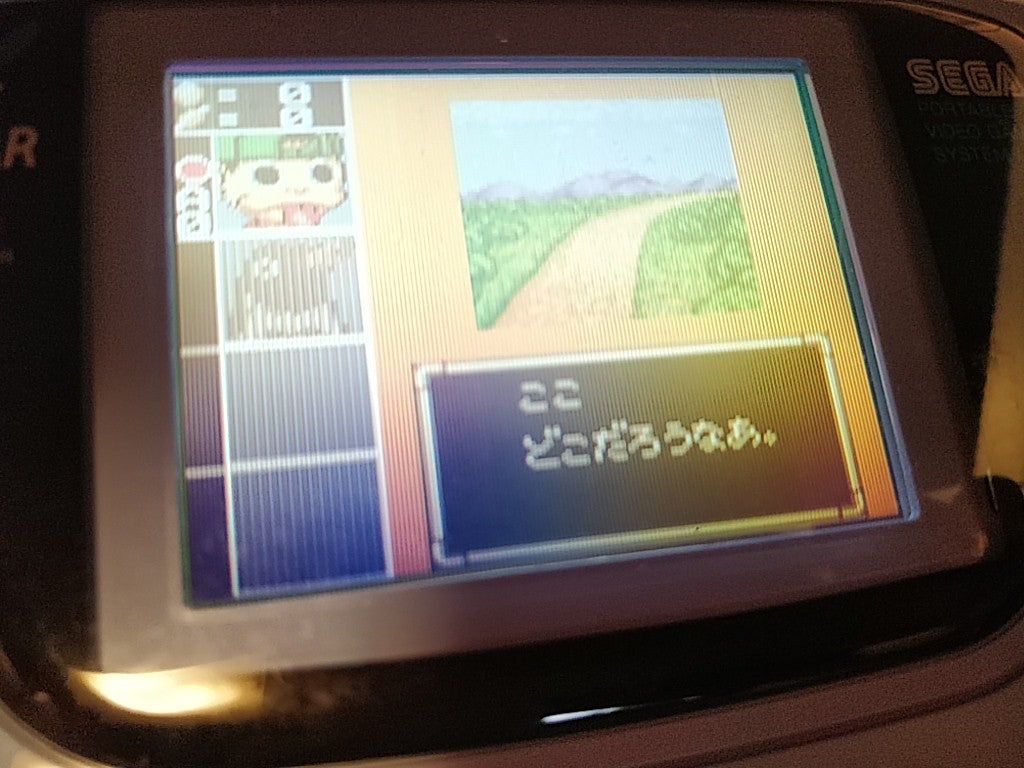 SEGA GAME GEAR Handheld Blue color Console Ninku limited ,Manual,Boxed set-c0803