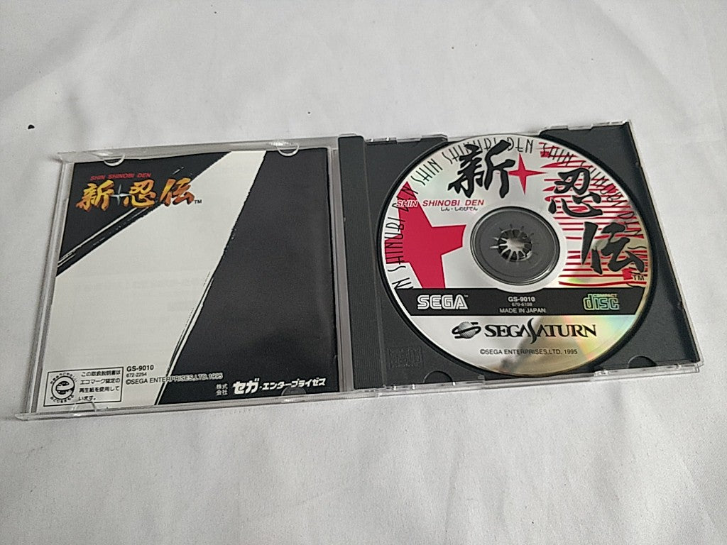 Shinobi Legions (Shinobi X) SEGA Saturn,Game Disk,Manual,Boxed set tested-d0820-