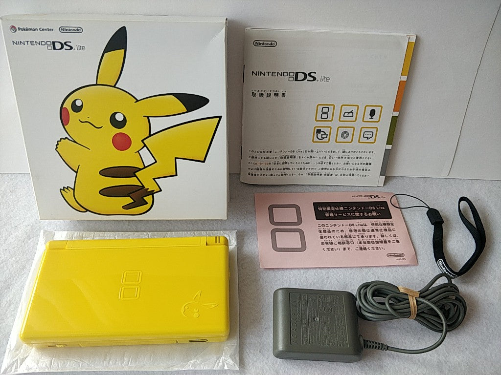 DS Lite Pokemon Pikachu Limited Edition color console – Hakushin Retro Game
