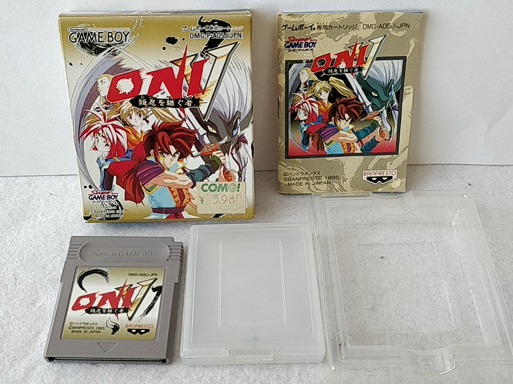 ONI 5 Oni wo Tsugumono Nintendo Gameboy Cartridge,Manual,Boxed set