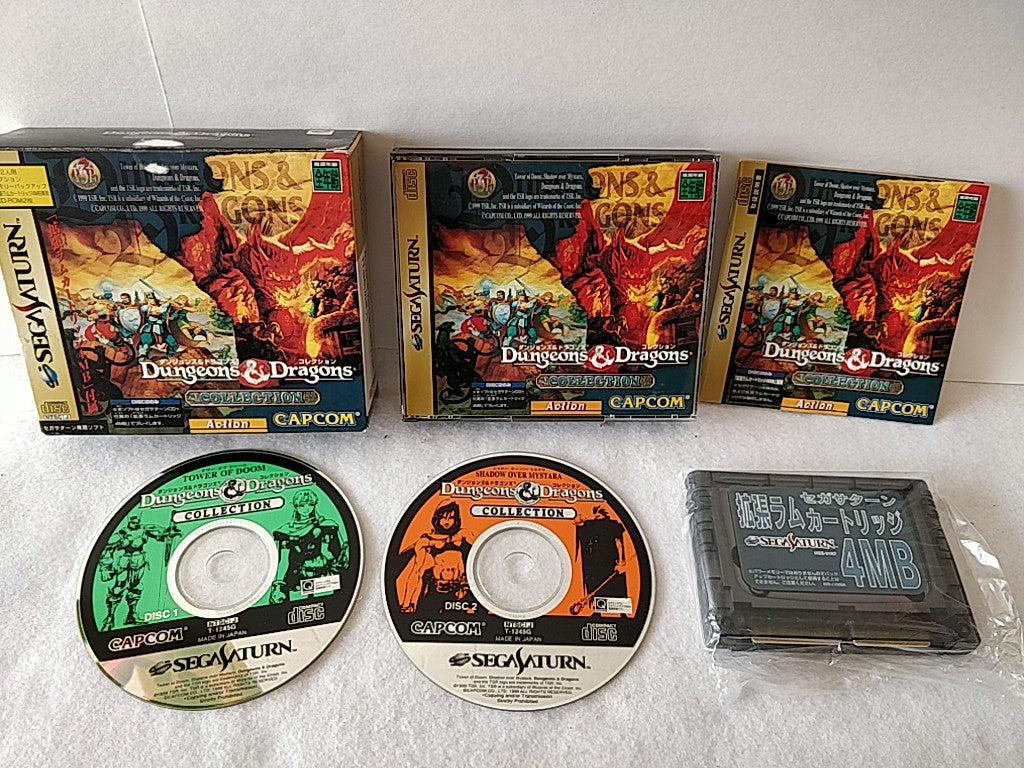 Dungeons and Dragons Collection + 4M RAM Boxed Set for SEGA SATURN tested-e0110-