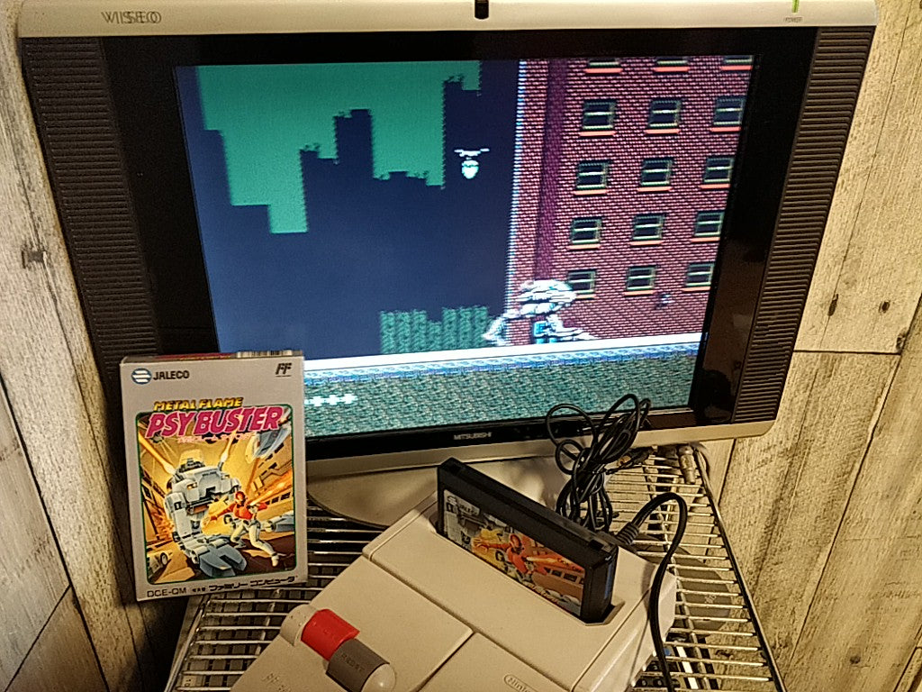 METAL FLAME PSYBUSTER Nintendo FAMICOM(NES) Cartridge,Manual,Boxed tested-e0112-