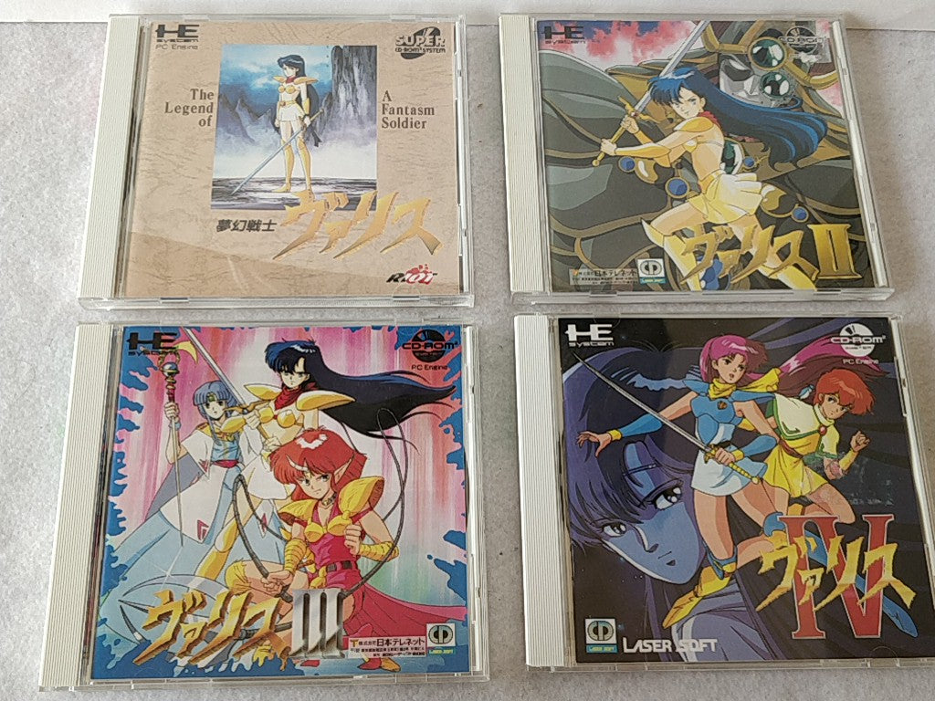 Valis The Fantasm Soldier series PC Engine CD-ROM2 PCE Game set