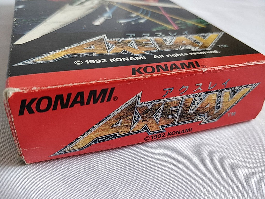 AXELAY Nintendo Super Famicom SFC Cartridge, Manual, Boxed set tested- e0307-