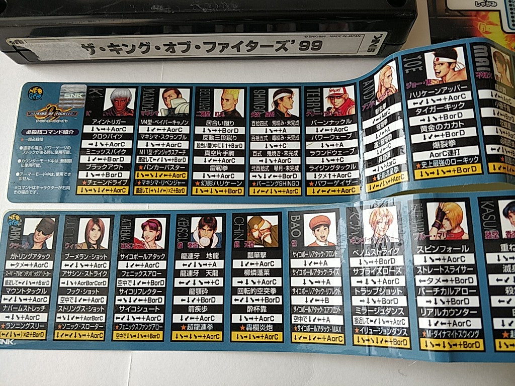 The King of Fighters '99 KOF99 SNK NEOGEO MVS Arcade Cartridge Tested-e0309-