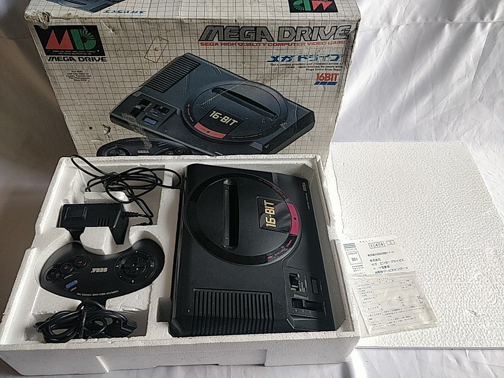 SEGA Mega Drive Console System HAA-2510, PSU, Pad and Box set 
